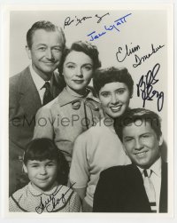 9r849 FATHER KNOWS BEST signed 8x10 REPRO still 1990s by Young, Wyatt, Donahue, Gray, AND Chapin!