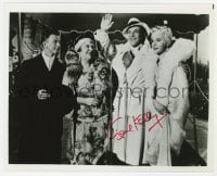 9r857 GENE KELLY signed 8x10 REPRO still 1980s with Donald O'Connor & others in Singin' in the Rain!