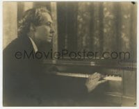 9r386 HENRY B. WALTHALL signed deluxe 7.5x9.5 still 1920s great close up playing the piano!