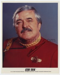 9r707 JAMES DOOHAN signed color 8x10 REPRO still 1991 great portrait as Scotty from TV's Star Trek!