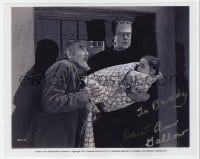 9r891 JANET ANN GALLOW signed 8x10 REPRO still 1980s with Chaney & Lugosi in Ghost of Frankenstein!