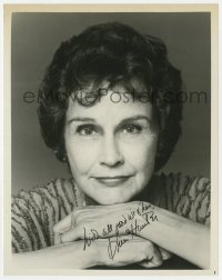 9r909 KIM HUNTER signed 8x10.25 REPRO still 1980s head & shoulders portrait later in her career!