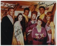 9r733 LOST IN SPACE signed color 8x10 REPRO still 1965 by Harris, Cartwright, Lockhart AND Goddard!