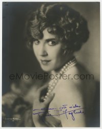 9r452 LOUISE FAZENDA signed deluxe 7x9 still 1920s great portrait with pearls by C. Heighton Monroe!