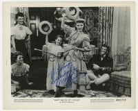 9r459 MARGARET O'BRIEN signed 8.25x10.25 still R1962 with Judy Garland in Meet Me in St. Louis!