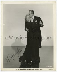 9r474 MELVYN DOUGLAS signed 8x10.25 still 1942 dancing with Norma Shearer in We Were Dancing!