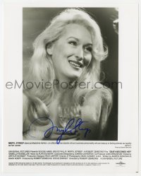 9r475 MERYL STREEP signed 8x10 still 1992 the narcissistic showbiz personality in Death Becomes Her!