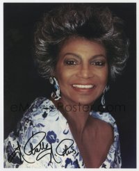 9r607 NICHELLE NICHOLS signed color 8x10 publicity still 2000s Star Trek's Uhura late in her career!