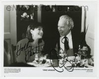 9r489 ONCE AROUND signed 8x10 still 1991 by BOTH Richard Dreyfuss AND Holly Hunter!