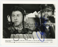 9r490 OUTBREAK signed 8x10 still 1995 by BOTH Dustin Hoffman AND Cuba Gooding Jr.!