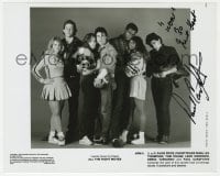 9r492 PAUL CARAFOTES signed 8x10 still 1983 portrait with the cast of All the Right Moves!