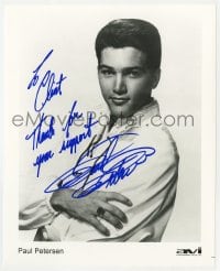 9r622 PAUL PETERSEN signed 8x10 publicity still 1990s he was Jeff Stone in The Donna Reed Show!