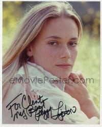 9r744 PEGGY LIPTON signed color 8x10 REPRO still 1990s close up of the pretty Twin Peaks actress!