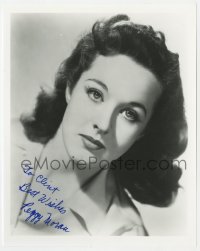 9r947 PEGGY MORAN signed 8x10 REPRO still 1980s pretty head & shoulders portrait of the actress!