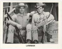 9r626 PETER BROWN signed 8x10 publicity still 1998 when he was in TV's Lawman in the 1950s!