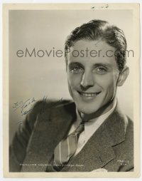 9r500 PHILLIPS HOLMES signed 8x10.25 still 1930s MGM studio portrait of the handsome leading man!