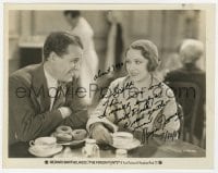 9r506 REGIS TOOMEY signed 8x10.25 still 1931 close up with beautiful Fay Wray in The Finger Points!
