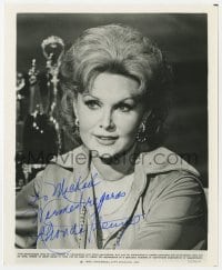 9r507 RHONDA FLEMING signed 8x10 still 1980 Universal studio portrait when she made The Nude Bomb!