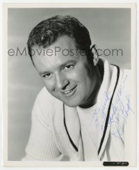 9r527 ROD STEIGER signed 8.25x10 still 1959 head & shoulders smiling portrait from Seven Thieves!