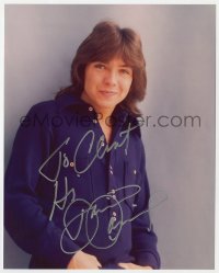 9r749 DAVID CASSIDY signed color 8x10 REPRO still 1980s great portrait of the teen idol!