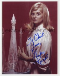 9r751 SHIRLEY KNIGHT signed color 8x10 REPRO still 1980s great close up of the pretty blonde star!