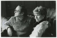 9r540 SIDNEY LUMET signed 6.25x9.5 still 1980s candid c/u of the director & wife on the set!