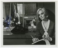 9r582 YVETTE MIMIEUX signed 8.25x10 still 1965 with apple, pencil & paper in Joy in the Morning!