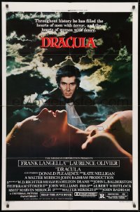 9r012 DRACULA signed style B 1sh 1979 by Frank Langella, great image as Bram Stoker's vampire!