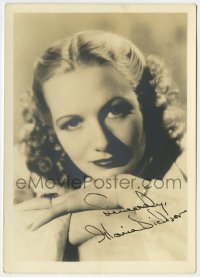 9r589 GLORIA DICKSON signed 5x7 fan photo 1940s head & shoulders portrait of the pretty actress!