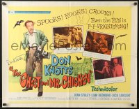 9r055 GHOST & MR. CHICKEN signed 1/2sh 1966 by Don Knotts, fighting spooks, kooks, and crooks!