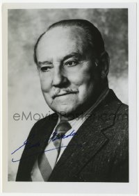 9r641 GALE GORDON signed 5x7 publicity photo 1980s head & shoulders portrait wearing suit & tie!