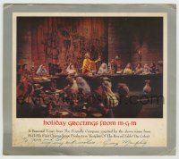 9r029 GEORGE MURPHY signed 9x11 promo holiday card 1954 MGM Holiday Greetings re-gifted to friends!