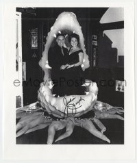 9r765 JACKIE JOSEPH signed 9x10 photocopy 1980s w/husband Ken Barry in Little Shop of Horrors plant!