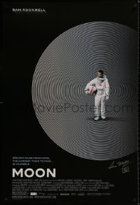 9r065 MOON signed 1sh 2009 by director Duncan Jones, great image of lonely astronaut Sam Rockwell!