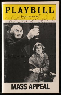 9r160 MICHAEL O'KEEFE signed playbill 1981 when he was in Mass Appeal on Broadway!
