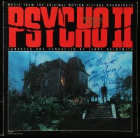 9r033 ANTHONY PERKINS signed soundtrack record 1983 original music from Psycho II!