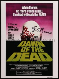 9r084 GEORGE ROMERO signed 12x16 REPRO poster 2007 cool one-sheet art from Dawn of the Dead!
