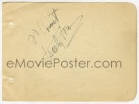 9r174 ADOLPHE MENJOU signed 5x6 album page 1930s it can be framed with a repro still!