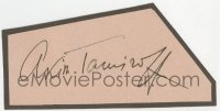 9r175 AKIM TAMIROFF signed 2x4 album page 1940s it can be framed & displayed with a repro!