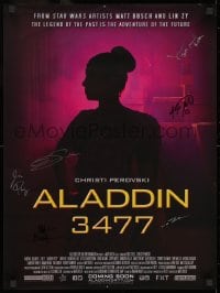 9r047 ALADDIN 3477 signed Perovski style advance 18x24 special poster 2017 by SIX cast members!