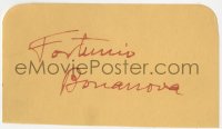 9r205 FORTUNIO BONANOVA signed 3x4 album page 1940s it can be framed & displayed with a repro!