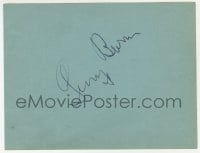9r210 GEORGE BURNS/JANE POWELL signed 5x6 album page 1940s it can be displayed with a repro!