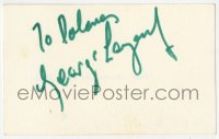 9r211 GEORGE LAZENBY signed 3x4 album page 1970s it can be framed & displayed with a repro!