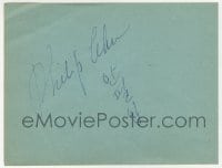 9r252 PHILIP AHN/PHYLLIS BROOKS signed 5x6 album page 1940s it can be displayed with a repro!