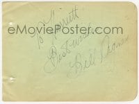 9r271 WILLIAM CAGNEY/LOUISE FAZENDA signed 5x6 album page 1940s it can be framed with a repro!