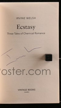 9r044 IRVINE WELSH signed softcover book 2012 in his book Ecstasy, Now a Major Motion Picture!