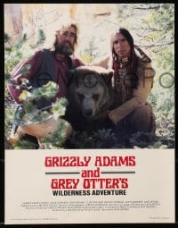 9r027 GRIZZLY ADAMS & GREY OTTER'S WILDERNESS ADVENTURE signed trade ad 1987 by Edwards AND Shanks!