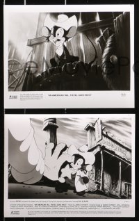 9s171 AMERICAN TAIL: FIEVEL GOES WEST 45 8x10 stills 1991 animated cartoon mouse cowboy western!