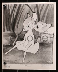 9s769 BAMBI 4 8x10 stills R1957 Walt Disney, great images from animated cartoon deer classic!