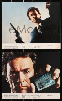 9s034 ENFORCER 8 8x10 mini LCs 1976 Clint Eastwood as Dirty Harry, Guardino, Daly, crime classic!
